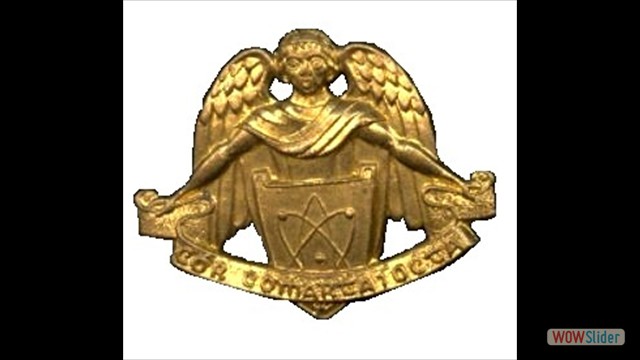 Angel Gabriel collar badge